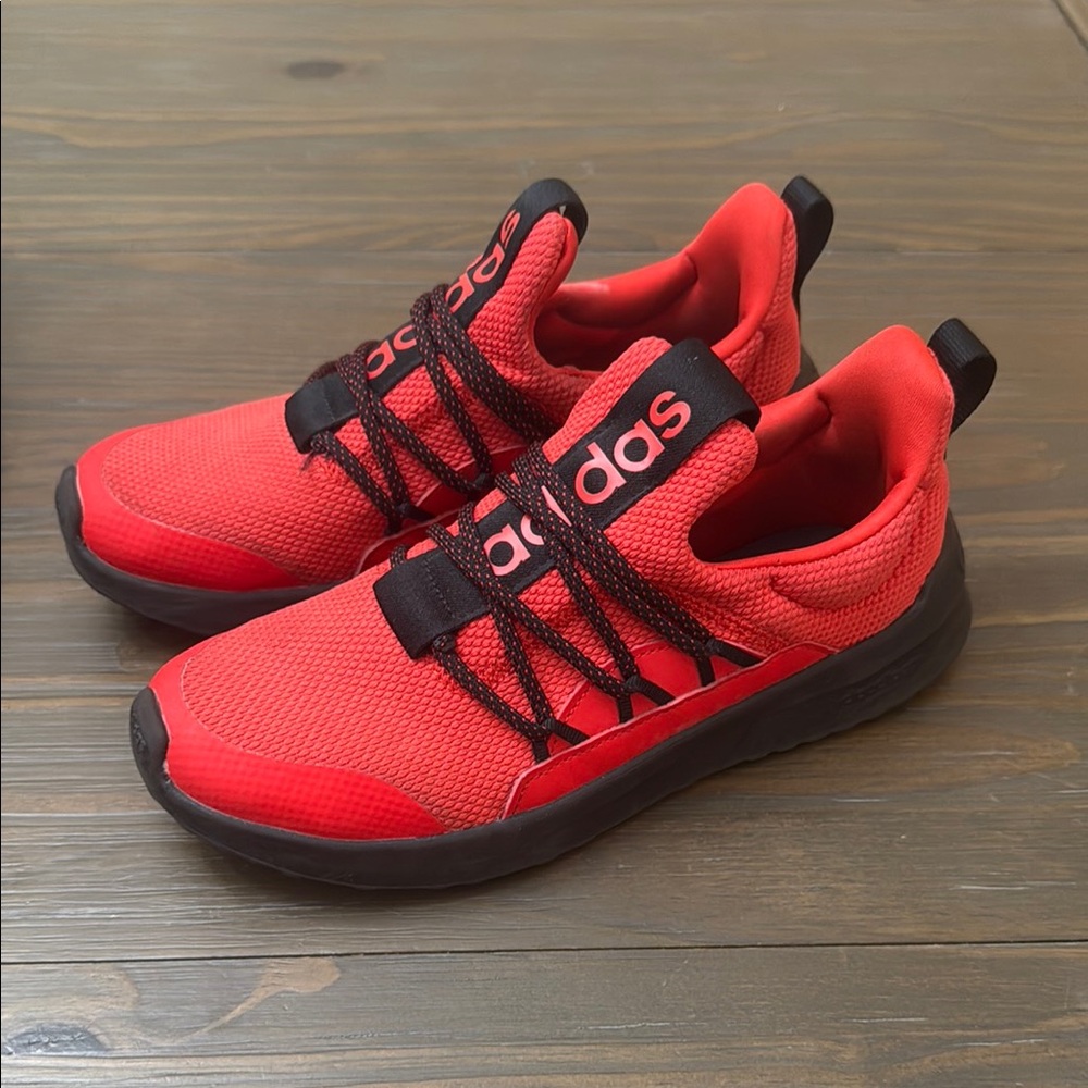 Adidas Red and Black Sneakers with Sleek Design